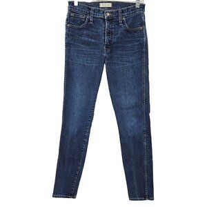 Madewell 10" High Riser Skinny Skinny Jeans Dark Wash Women’s Size 28 Denim